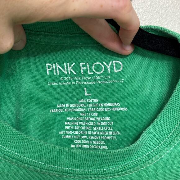 Pink Floyd Wish You Were Here Long Sleeve Tie Dye Crewneck Tee - Size L - Picture 3 of 3